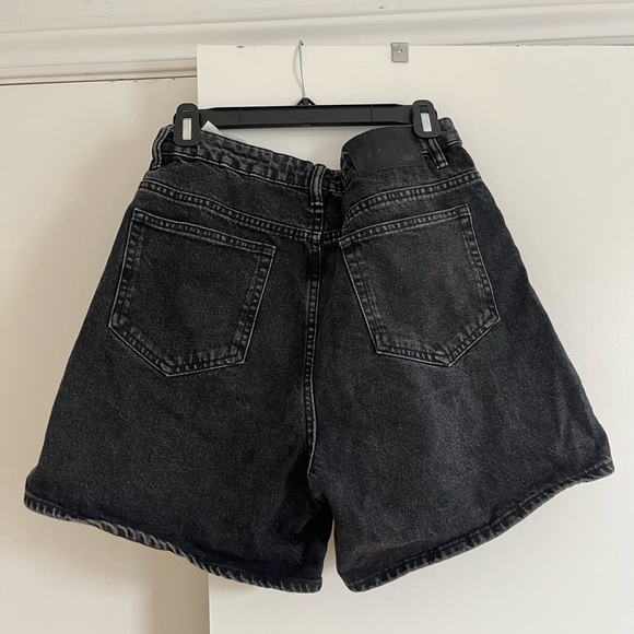 Washed Black Zara Jean Shorts - Picture 2 of 3
